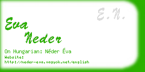 eva neder business card